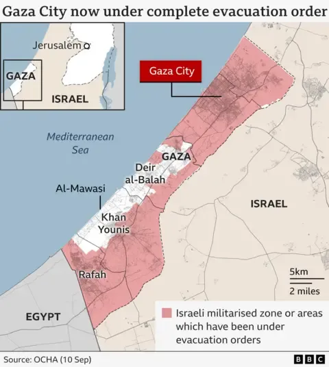 Countless Palestinians Evacuate as Military Troops Push Deeper into the City
