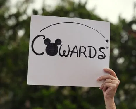 Numerous Protest Outside Disney Headquarters Regarding ‘Authoritarian’ Jimmy Kimmel Suspension