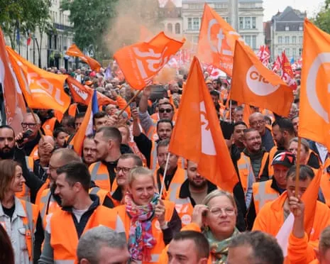 France-Wide Protest Demonstrations Witnesses Massive Crowds Marching In France